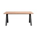 Raztegljiva jedilna miza s ploščo iz hrastovega lesa 170x100 cm Carradale - Rowico