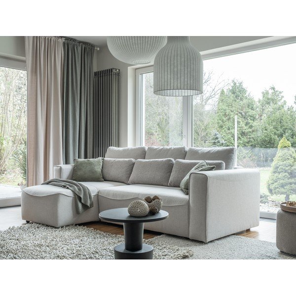 Kremno bel raztegljiv kotni kavč (obojestranski) Homely Tommy - Miuform-image-4