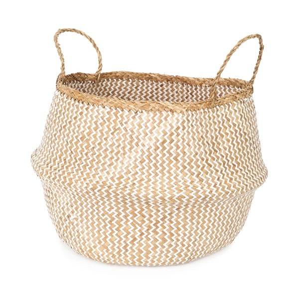 Košara za shranjevanje iz svetle morske trave Compactor Zic Zac, ⌀ 45 cm-image-4