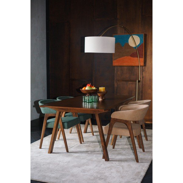 Jedilna miza z mizno ploščo v jesenovem dekorju 95x180 cm Adamello – Dutchbone-image-1