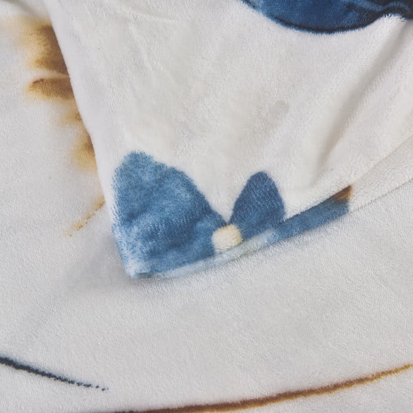 Temno modra enojna posteljnina iz mikropliša 140x200 cm Marbella – My House-image-4