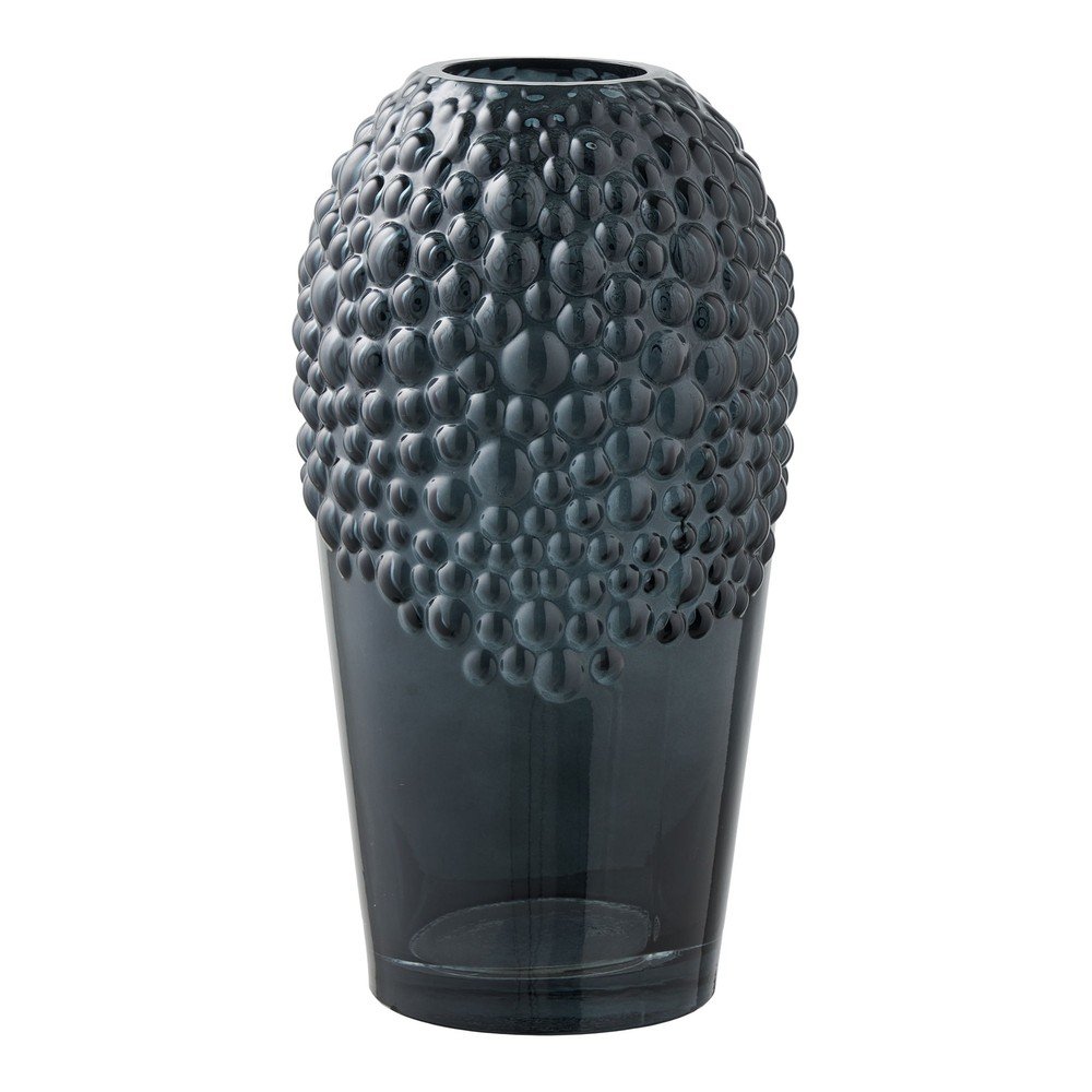 Temno siva steklena vaza (višina 25 cm)