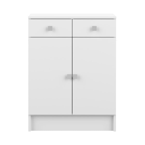 Bela nizka kopalniška omarica 60x82 cm Combi - TemaHome 