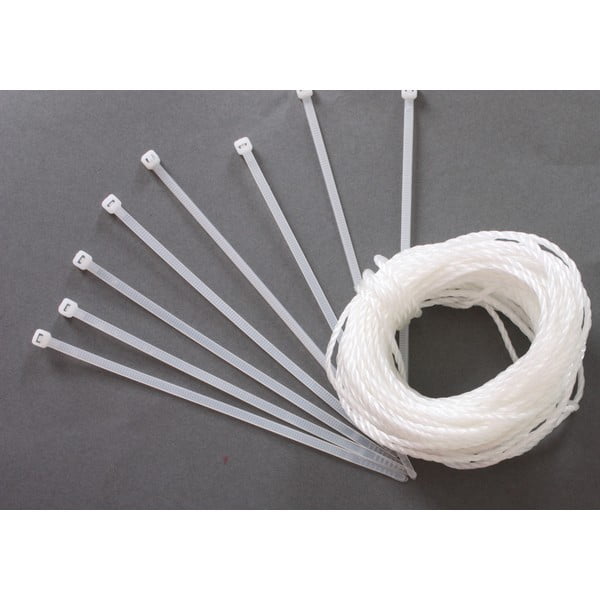 Bel plastičen zastor za balkon 300x90 cm - Garden Pleasure-image-2