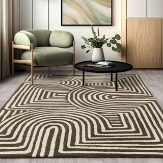Zelena ročno tkana volnena preproga 120x170 cm Reef – Asiatic Carpets