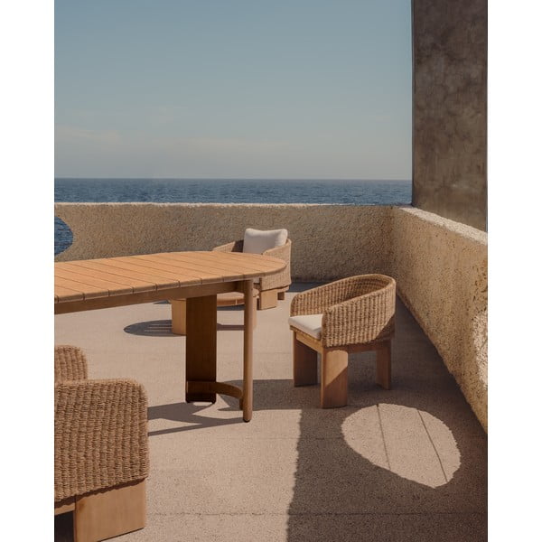 Jedilna miza iz masivnega evkaliptusa 110x280 cm Xoriguer – Kave Home-image-1