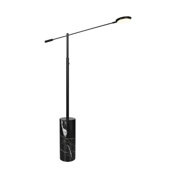 Črna LED stoječa svetilka (višina 145 cm) Fiore – Trio Select