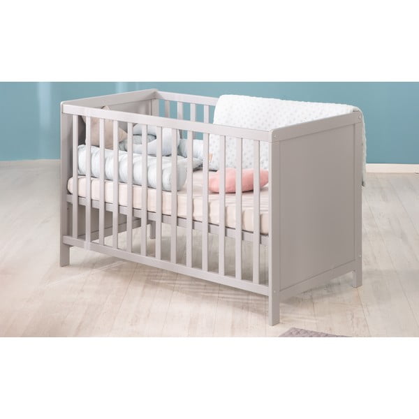 Siva/sivorjava otroška posteljica 60x120 cm Hamburg – Roba-image-1