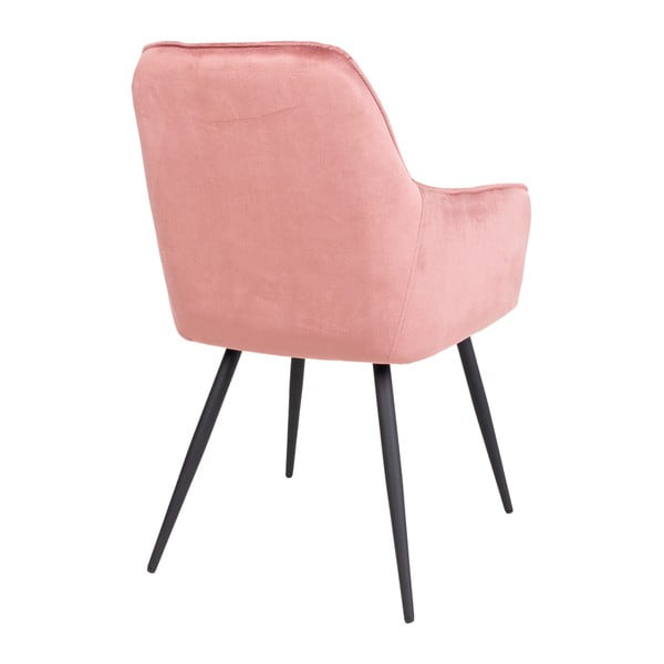 Komplet 2 roza žametnih jedilnih stolov House Nordic Harbo-image-3