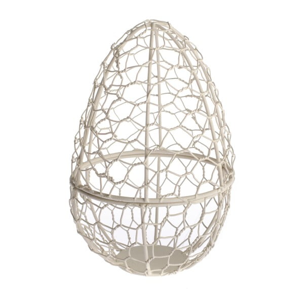 Dekorativna kovinska košara v obliki jajca Dakls Velikonočno jajce, višina 21 cm