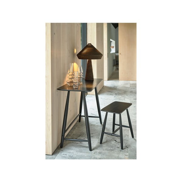 Konzolna mizica iz črnega hrasta 100x44,5 cm Bast - Villa Collection-image-1