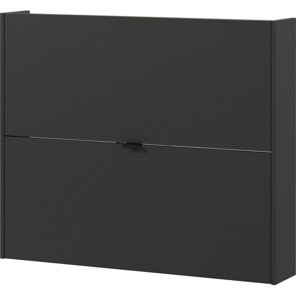 Antracitno siva preklopna/stenska omarica za čevlje v hrastovem dekorju 100x83x18 cm Ameca – Germania