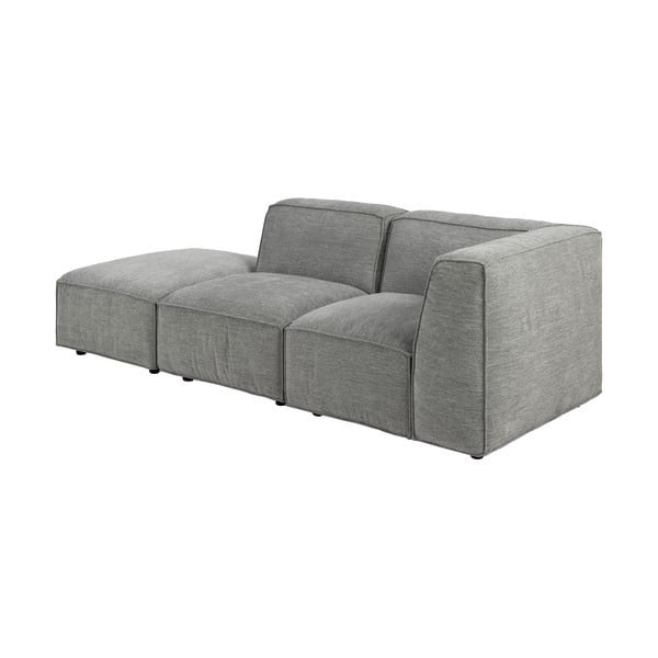Svetlo siva modularna sedežna garnitura Le Bonom Fairfield, levi kot-image-4