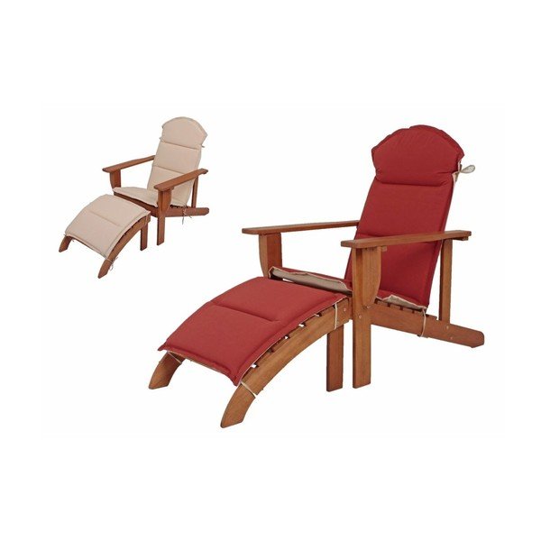 Rjav vrtni ležalnik iz masivnega lesa Harper – Garden Pleasure-image-1