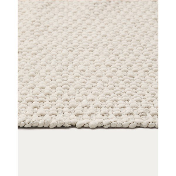Kremno bel ročno tkan tekač iz mešanice bombaža 70x140 cm Mascarell – Kave Home-image-4