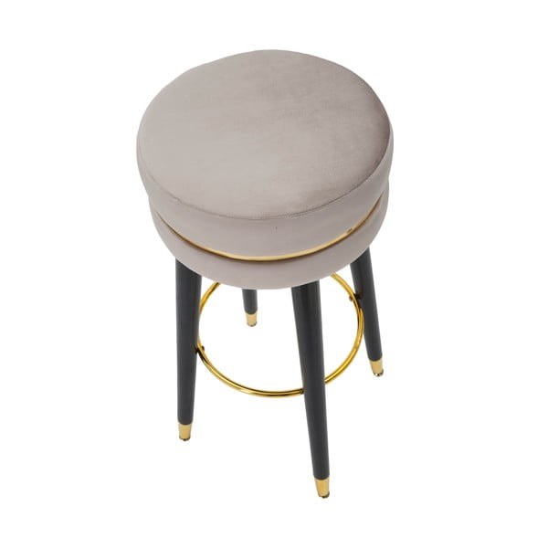 Svetlo siv oblazinjen barsko stol (višina sedeža 74 cm) Paris – Mauro Ferretti-image-2