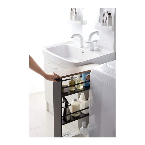 Črna kovinska kopalniška polica 47,5x81 cm Tower – YAMAZAKI-image-3