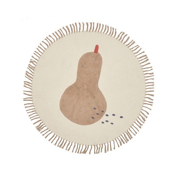 Slonokoščena bombažna otroška preproga ø120 cm Tamya – Kave Home