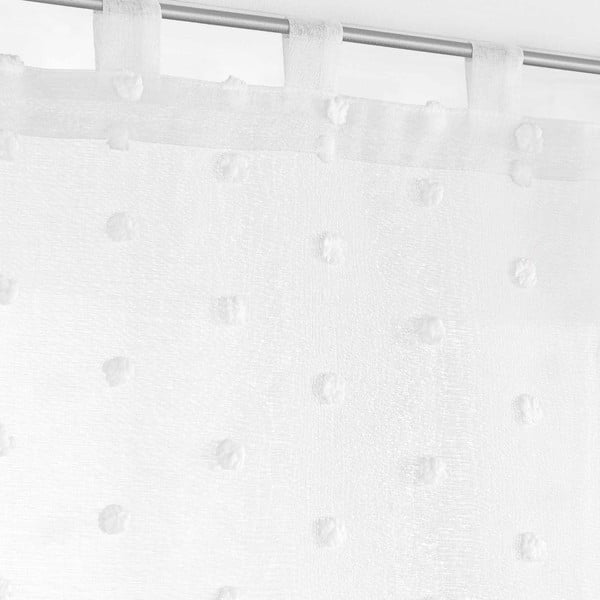 Bela prosojna zavesa 60x120 cm Pompinou – douceur d'intérieur-image-2