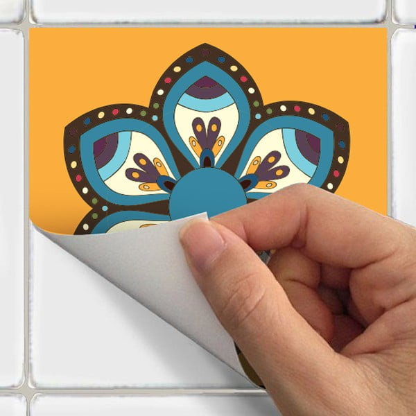 Komplet 60 nalepk Ambiance Azulejos-image-1