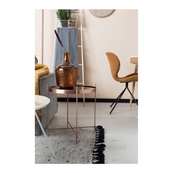 Stranska mizica bakrene barve Zuiver Cupid,  ⌀ 43 cm-image-2