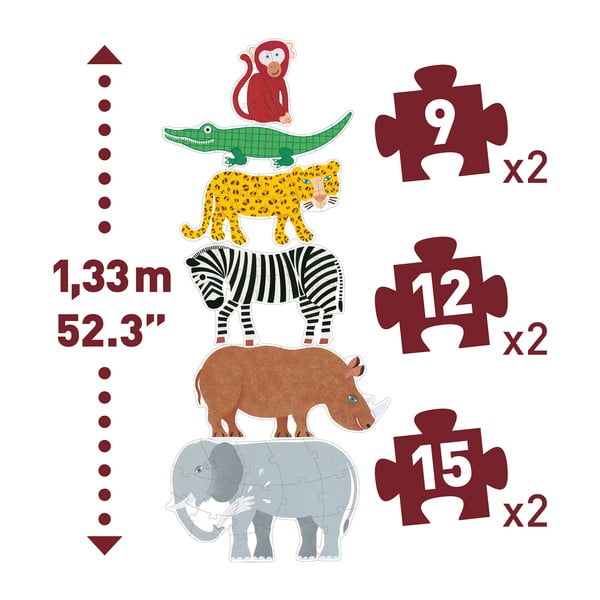 Otroška sestavljanka Djeco Giga Jungle-image-2