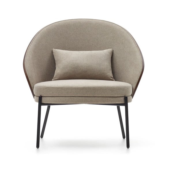 Svetlo rjav fotelj Eamy – Kave Home-image-2