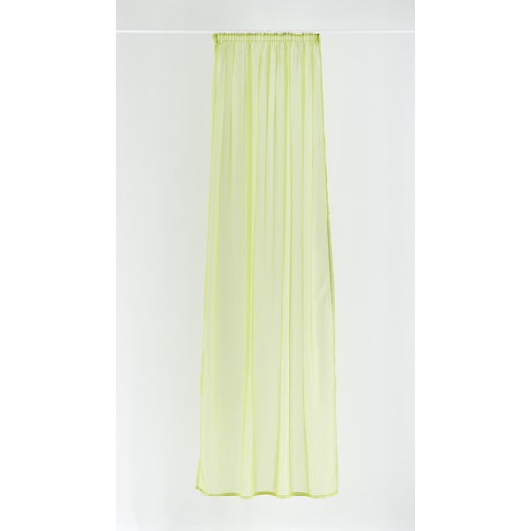 Rumena/zelena prosojna zavesa 140x245 cm Voile – Mendola Fabrics