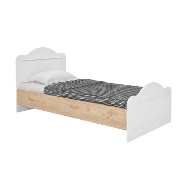 Bela/naravna postelja 90x190 cm Alessa – Kalune Design