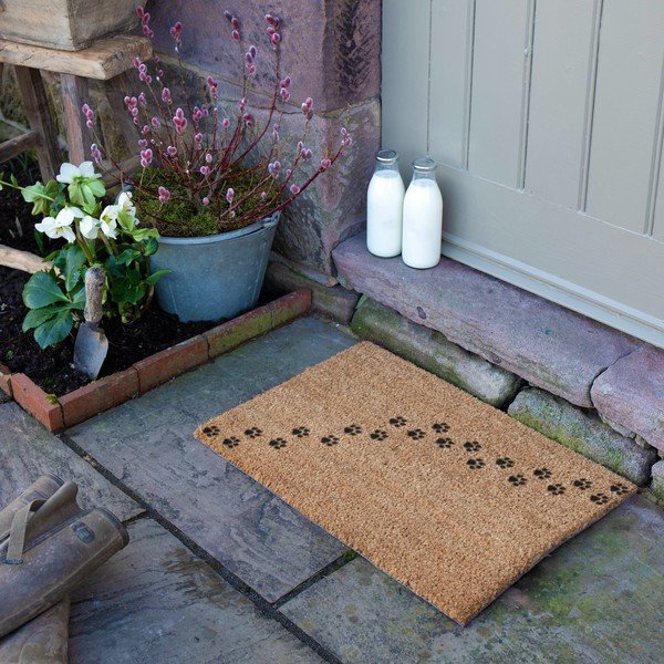 Predpražnik iz kokosovih vlaken 40x60 cm Paw Prints – Artsy Doormats-image-3