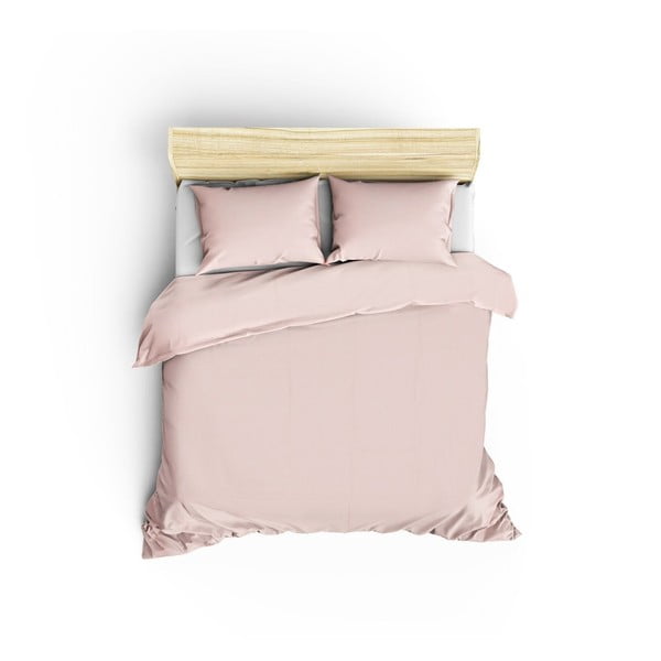 Roza posteljnina za zakonsko posteljo 200x200 cm Paint - Mijolnir