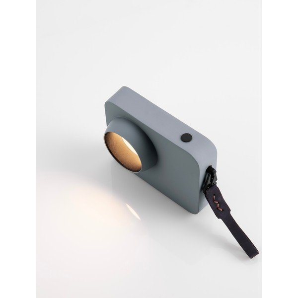 Prašno modra kovinska LED zatemnitvena namizna svetilka (višina 11 cm) Kedros – Nova Luce-image-4