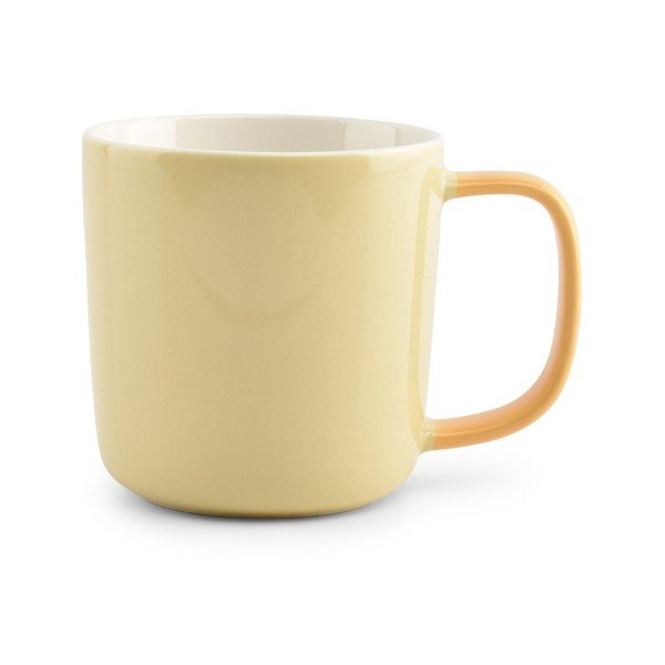 Svetlo rumena skodelica iz porcelana new bone china 370 ml Mae – ONA