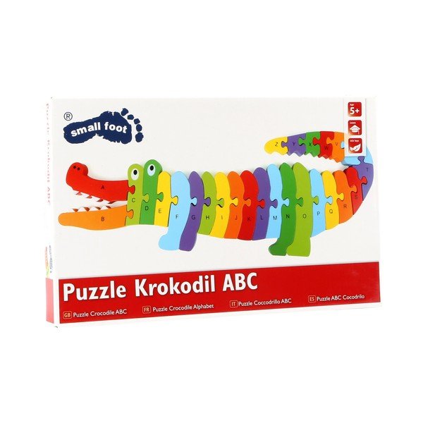 Izobraževalna lesena sestavljanka Legler Crocodile ABC-image-3