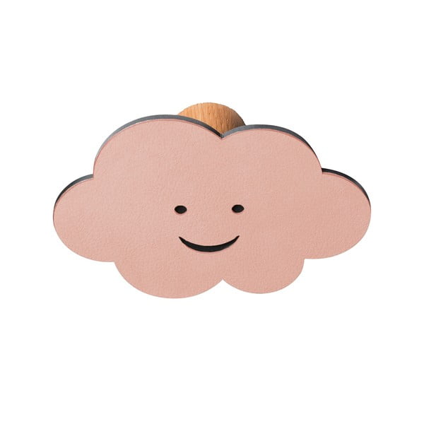 Rožnat jeklen stenski obešalnik Cloud Dot Nupo – LIND DNA