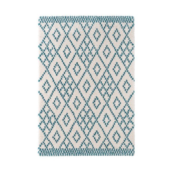 Modra preproga Mint Rugs Ornament, 80 x 150 cm