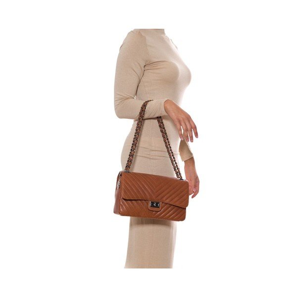 Usnjena torbica Anna Luchini 2118 Cognac-image-3