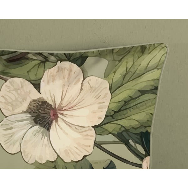 Kaki zelena enojna podaljšana posteljnina iz bombažnega satena 140x220 cm Onaz – Descanso-image-3