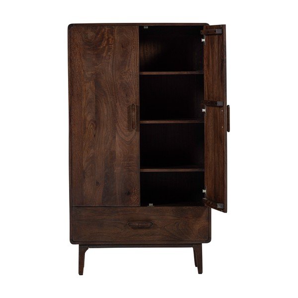 Omarica iz masivnega manga v temni naravni barvi 85x150x35 cm Liya – WOOOD-image-3