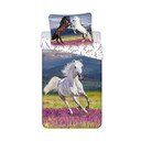 Enojna bombažna otroška posteljnina 140x200 cm Horse "Meadow" – Jerry Fabrics