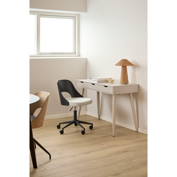 Črno-bež pisarniški stol Lucy – Actona-image-1