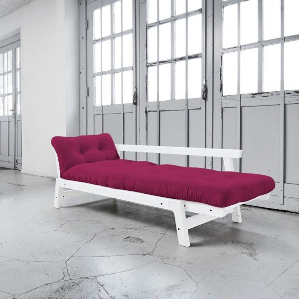 Raztegljiv kavč Karup Step White/Pink-image-3