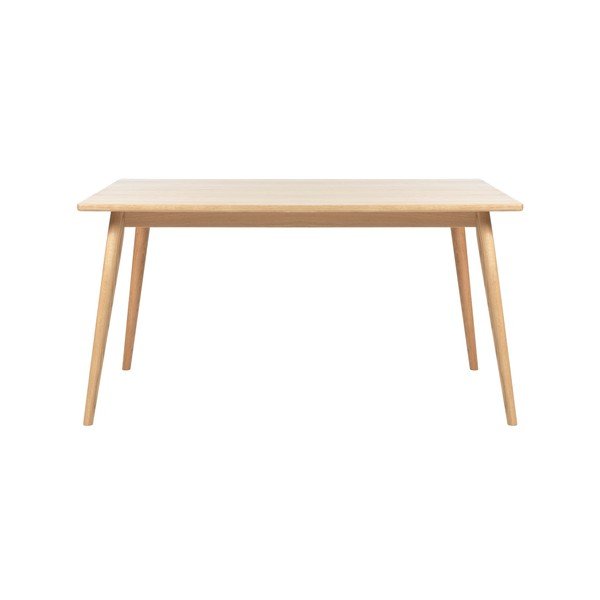 Raztegljiva jedilna miza z mizno ploščo v hrastovem dekorju 150x90 cm Barrali – Unique Furniture