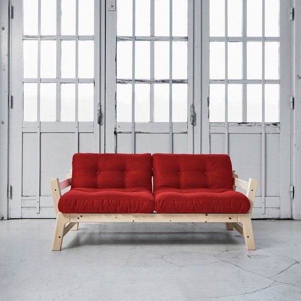 Raztegljiv kavč Karup Step Natural/Passion Red-image-1