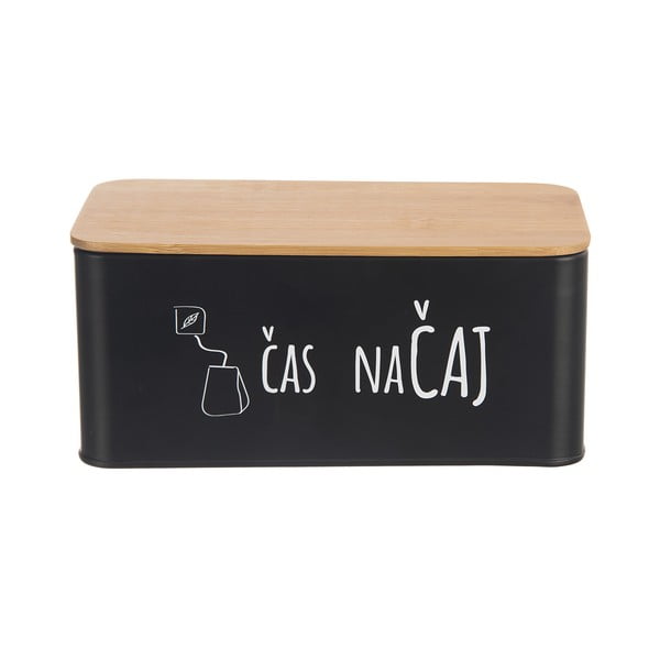 Črna kovinska škatla za čaj – Orion