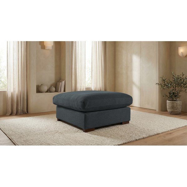 Siv tabure iz rebrastega žameta Comfy – Scandic-image-1
