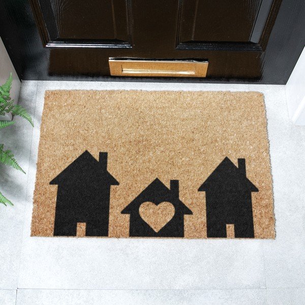 Predpražnik iz kokosovih vlaken 40x60 cm Home Is Where the Heart Is – Artsy Doormats-image-2