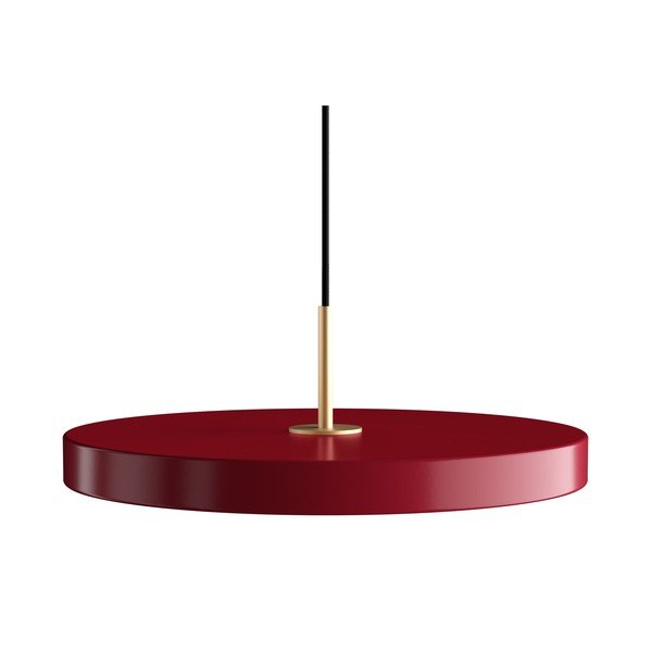 Rdeča LED viseča svetilka s kovinskim senčnikom ø 43 cm Asteria Medium – UMAGE