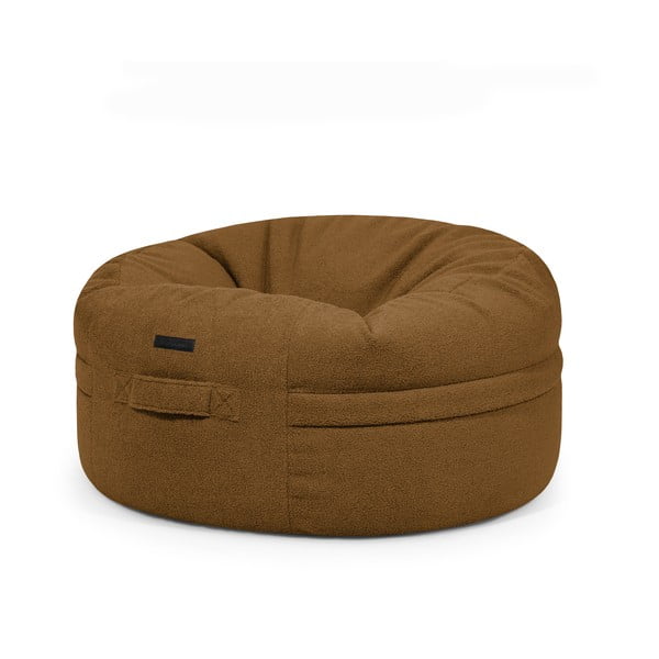 Rjava vreča za sedenje iz tkanine bouclé Roll 105 – SLOWDOWN