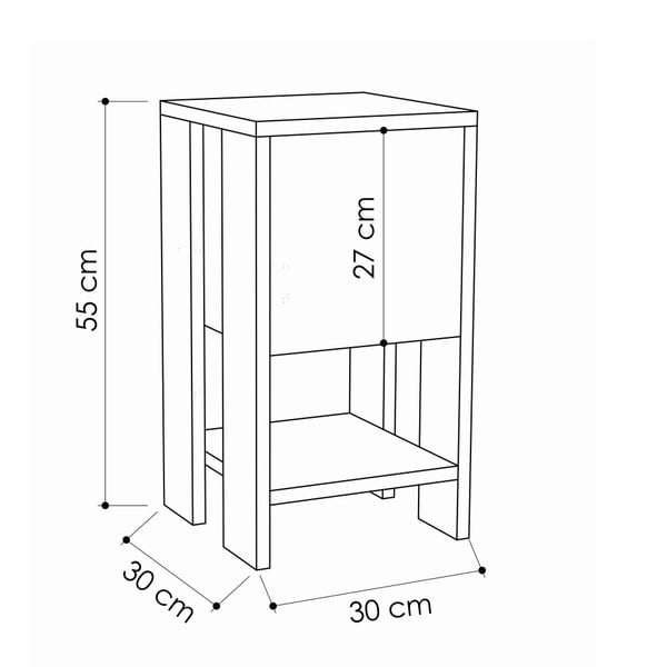 Antracitna nočna omarica z detajli iz hrastovega lesa Garetto Ema-image-3